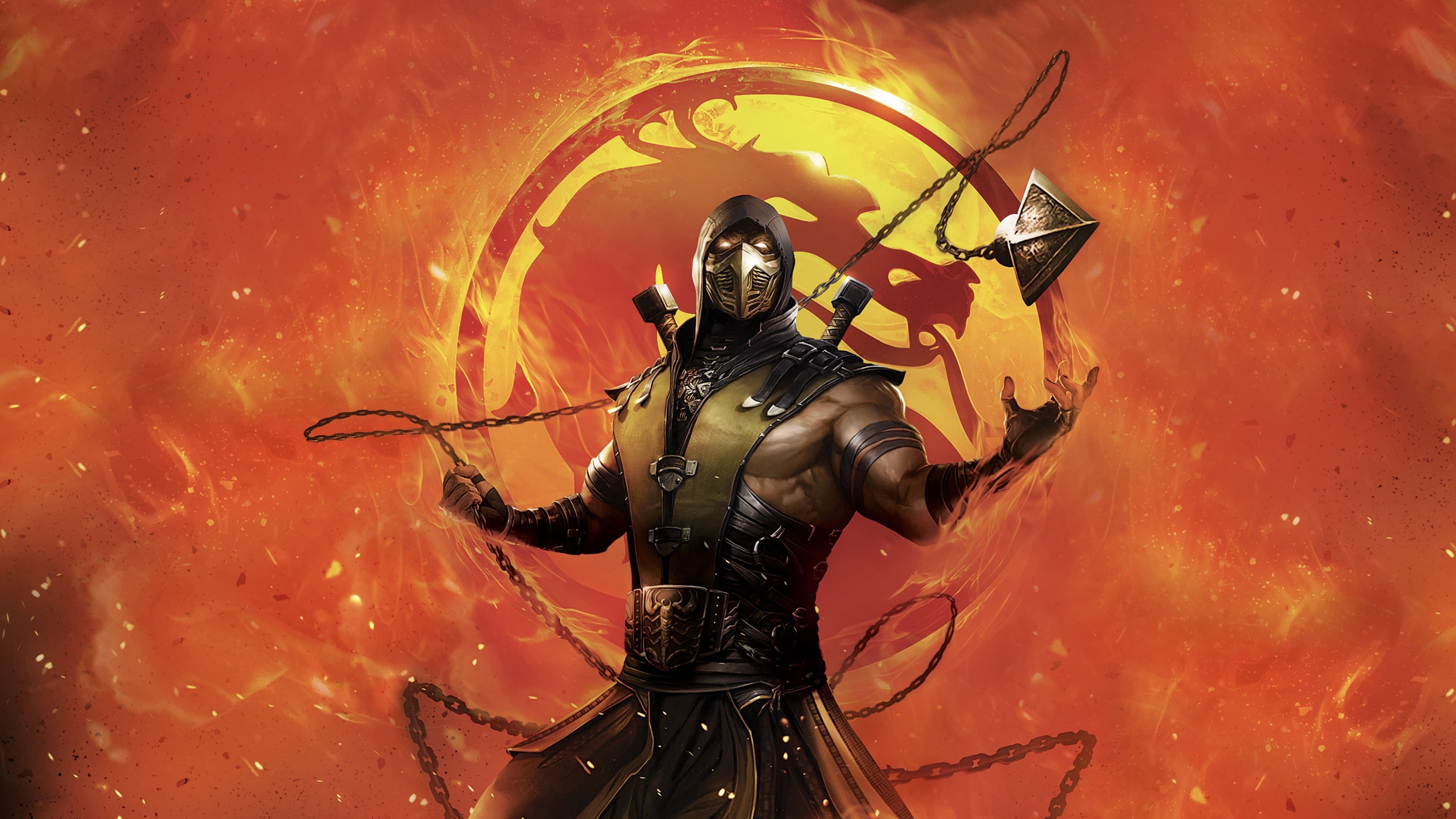 Backdrop of Mortal Kombat Legends Collection