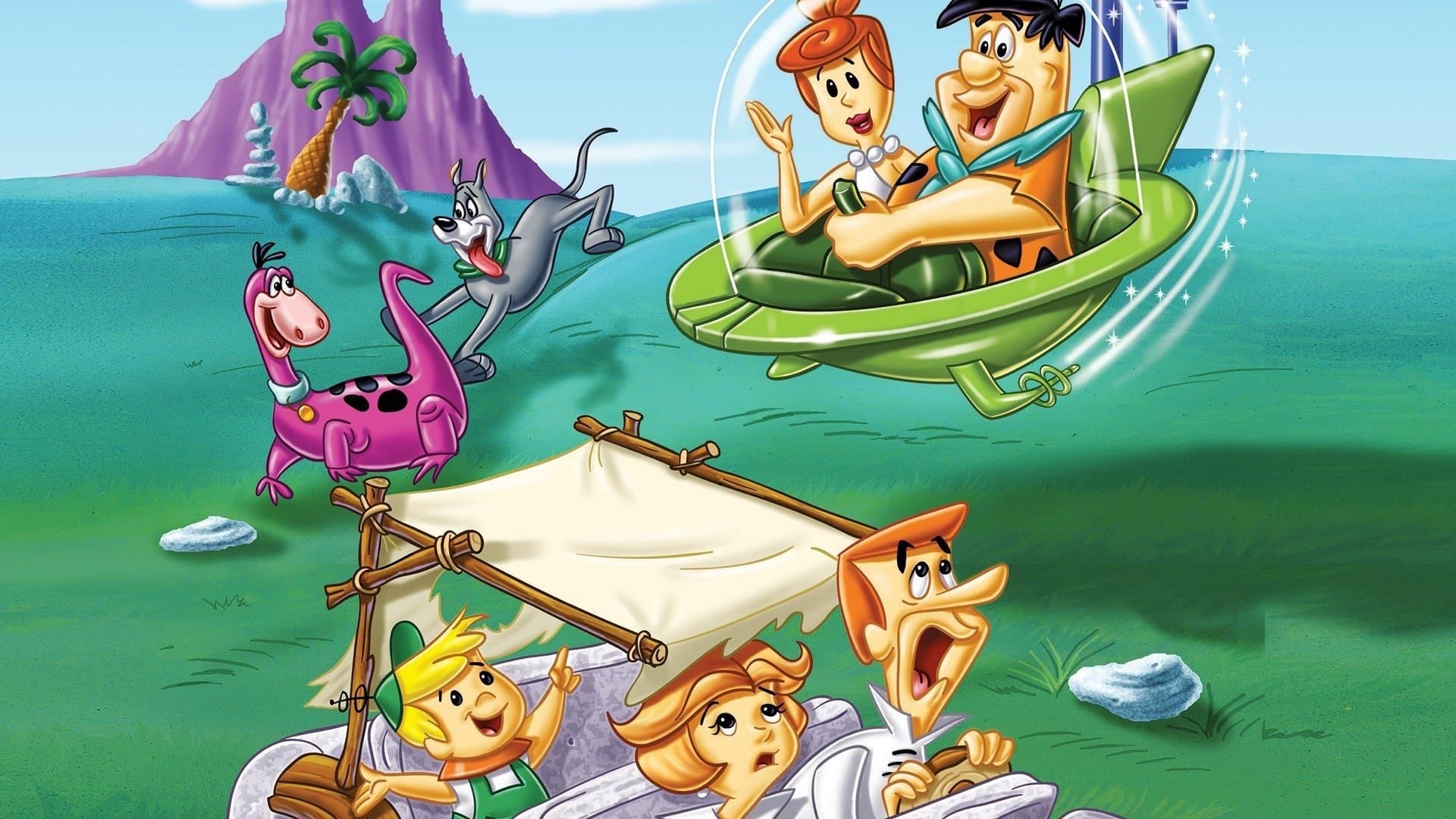 Backdrop of The Jetsons Meet the Flintstones