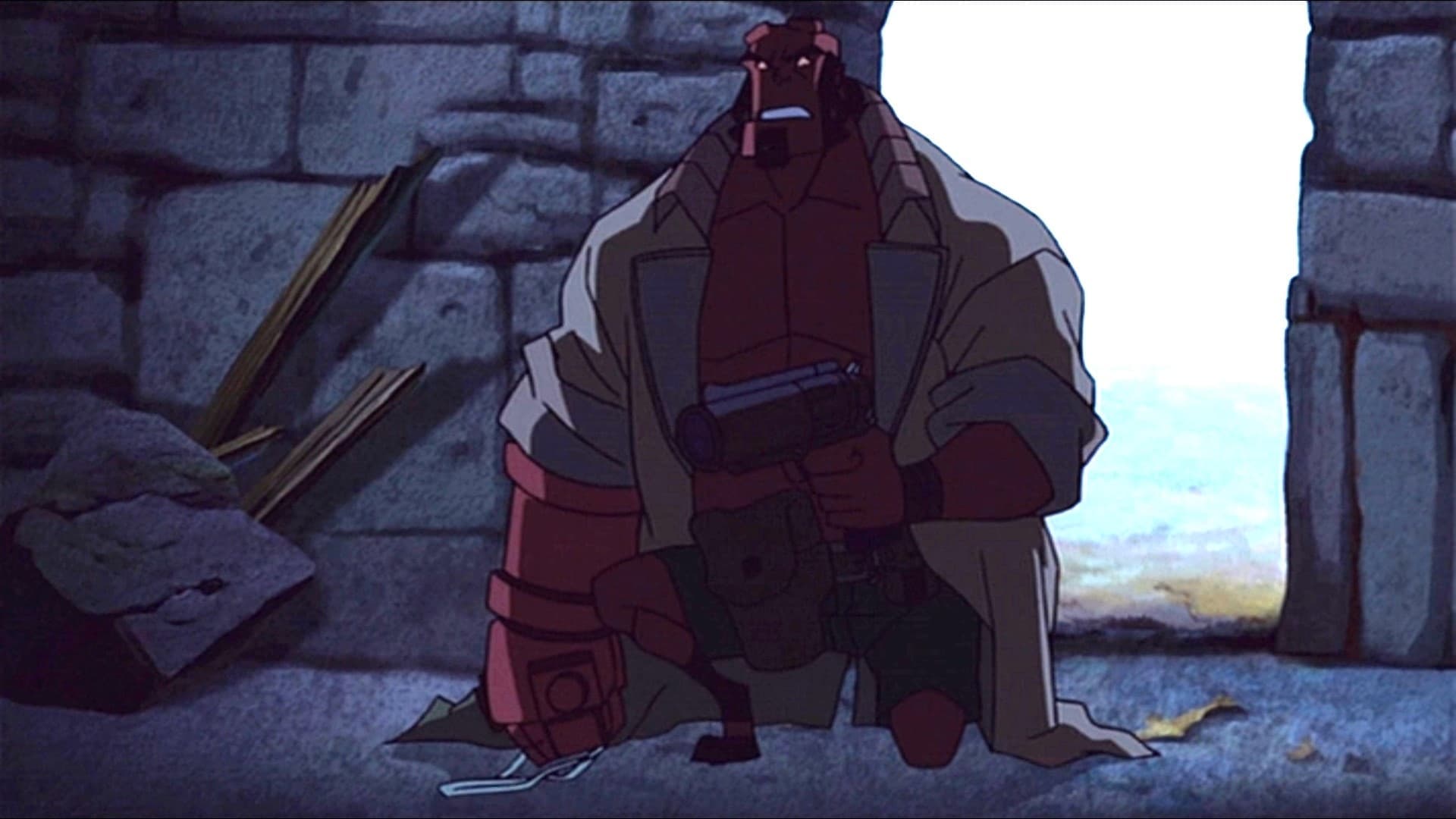 Backdrop of Hellboy Animated: Iron Shoes