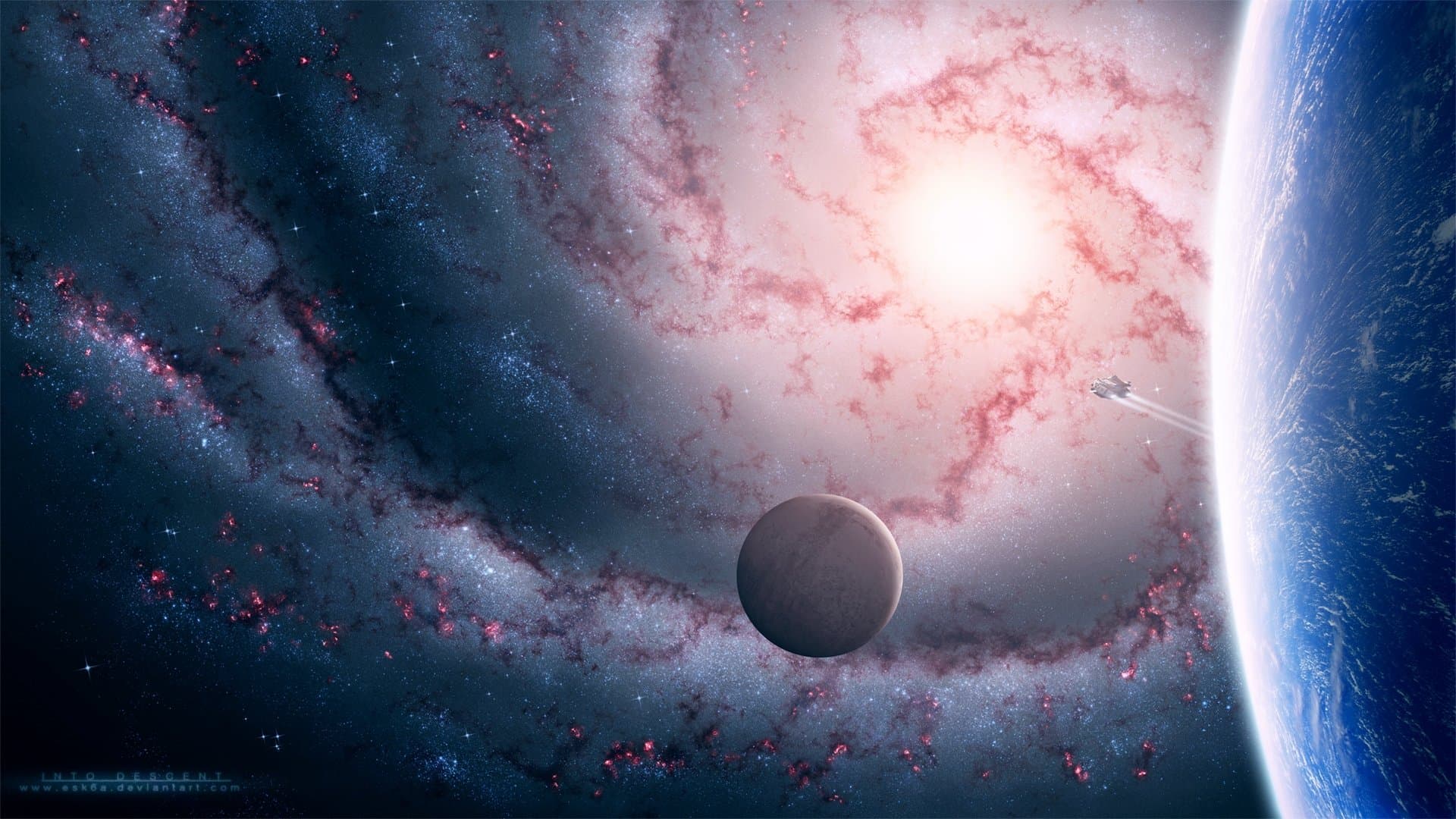 Backdrop of National Geographic: Journey to the Edge of the Universe