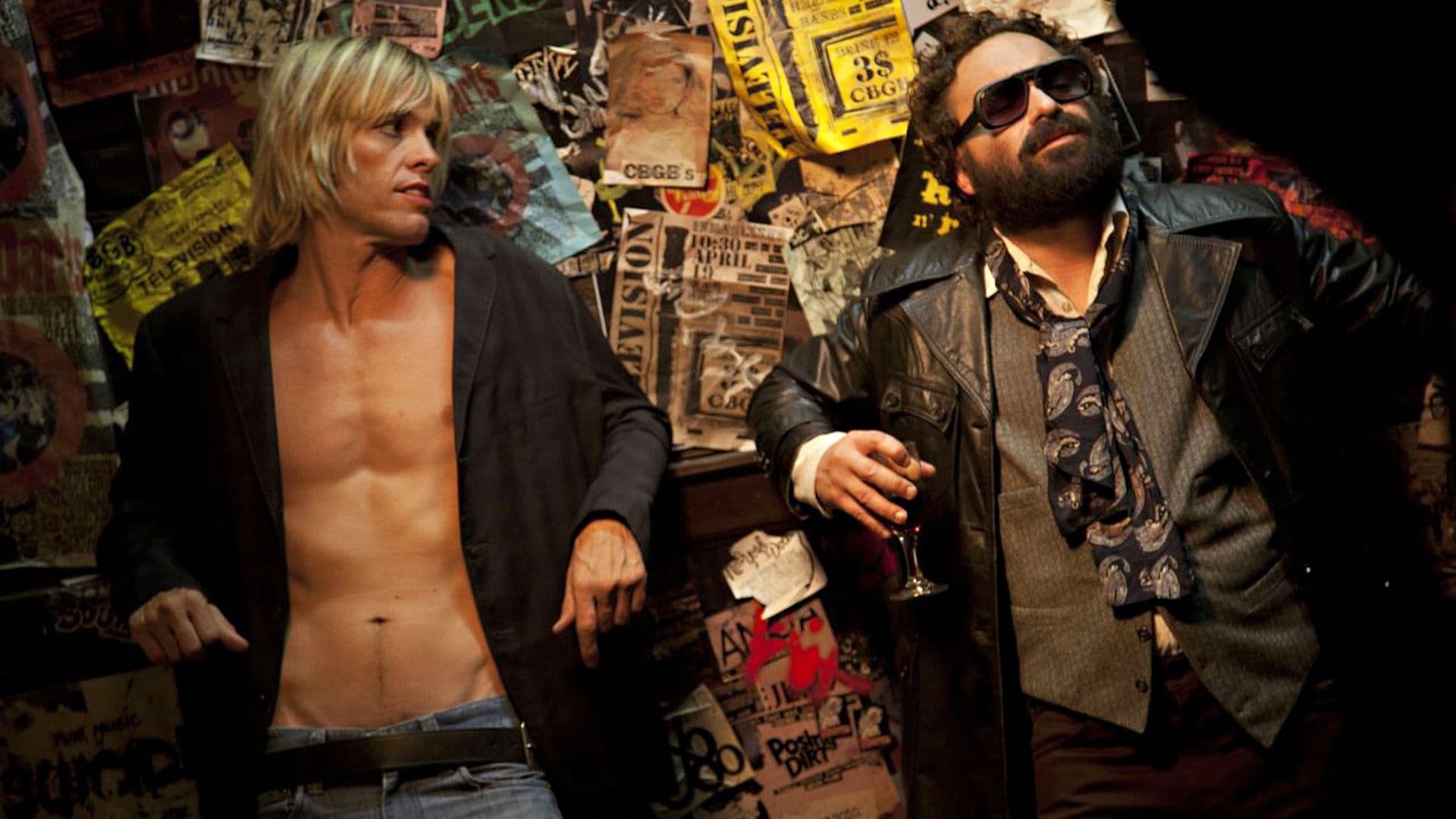 Backdrop of CBGB