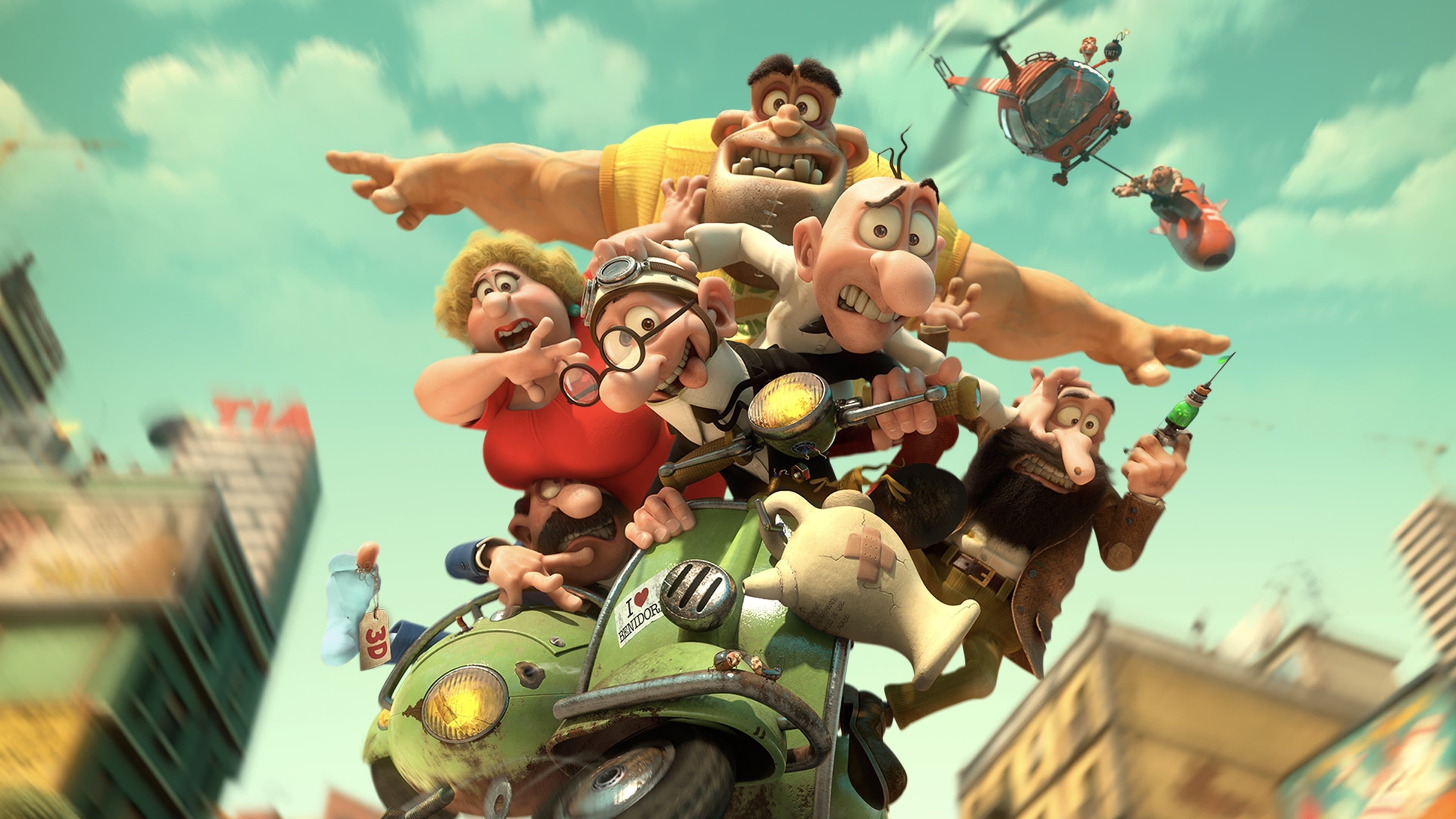 Backdrop of Mortadelo & Filemon: Mission Implausible