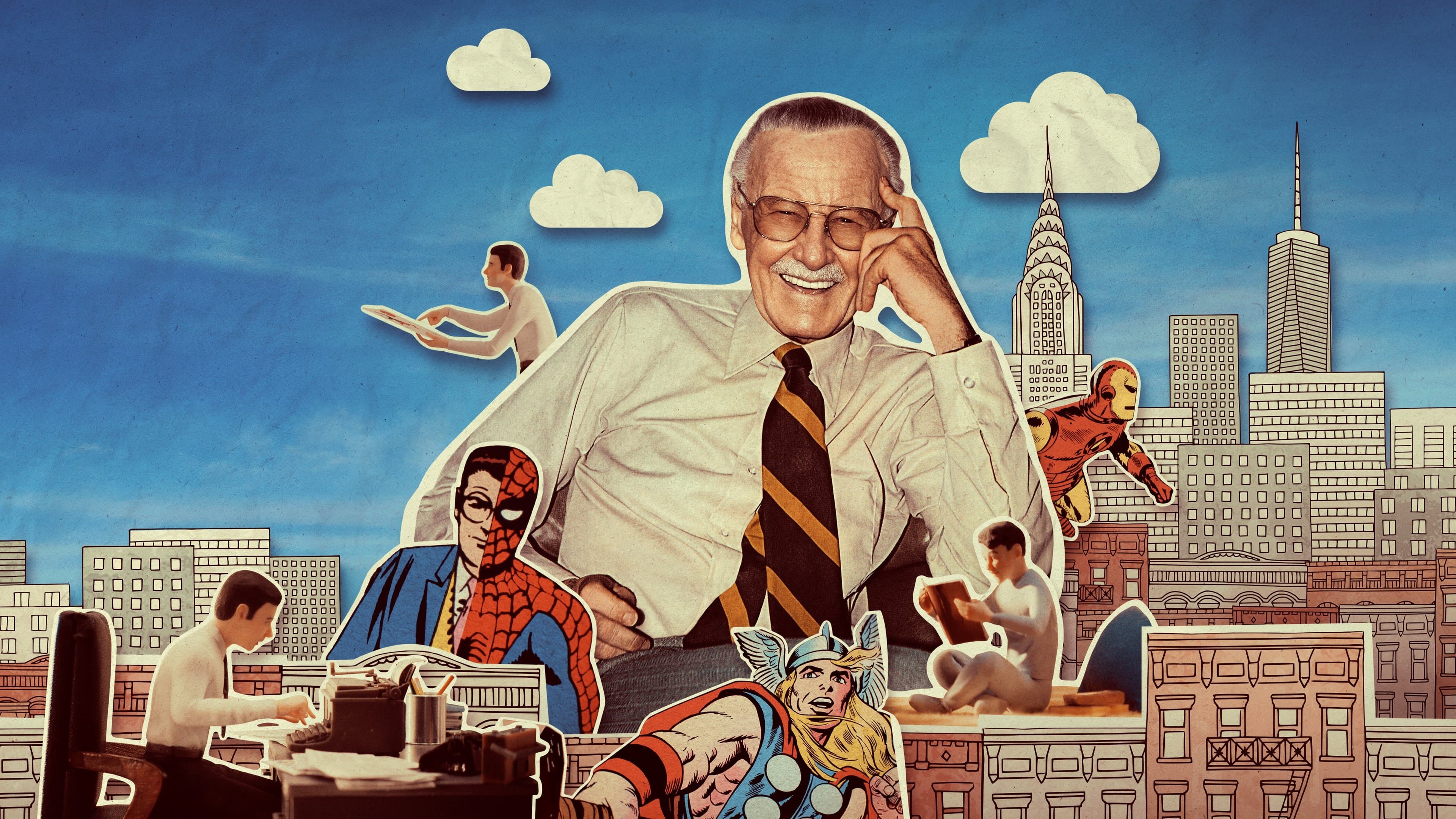 Backdrop of Stan Lee