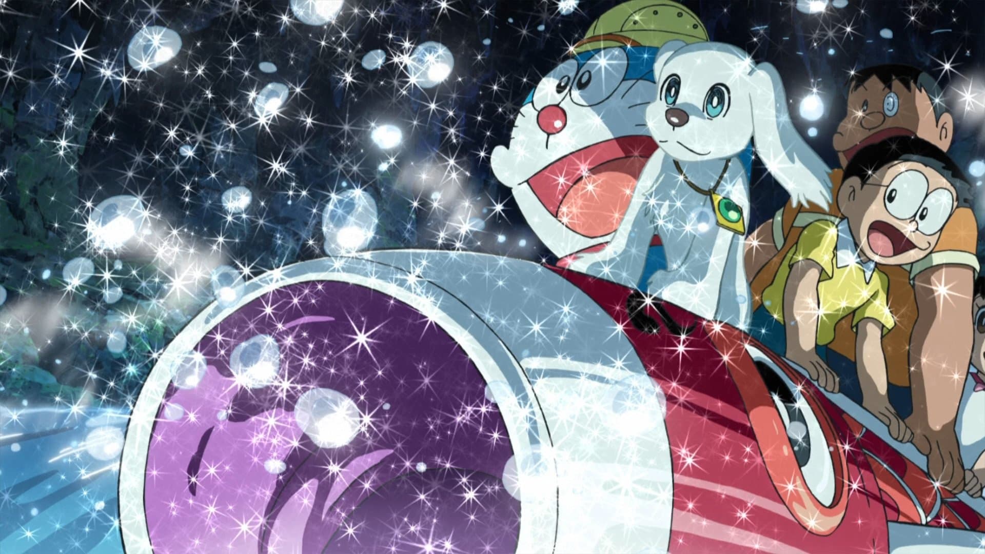 Backdrop of Doraemon: New Nobita's Great Demon - Peko and the Exploration Party of Five