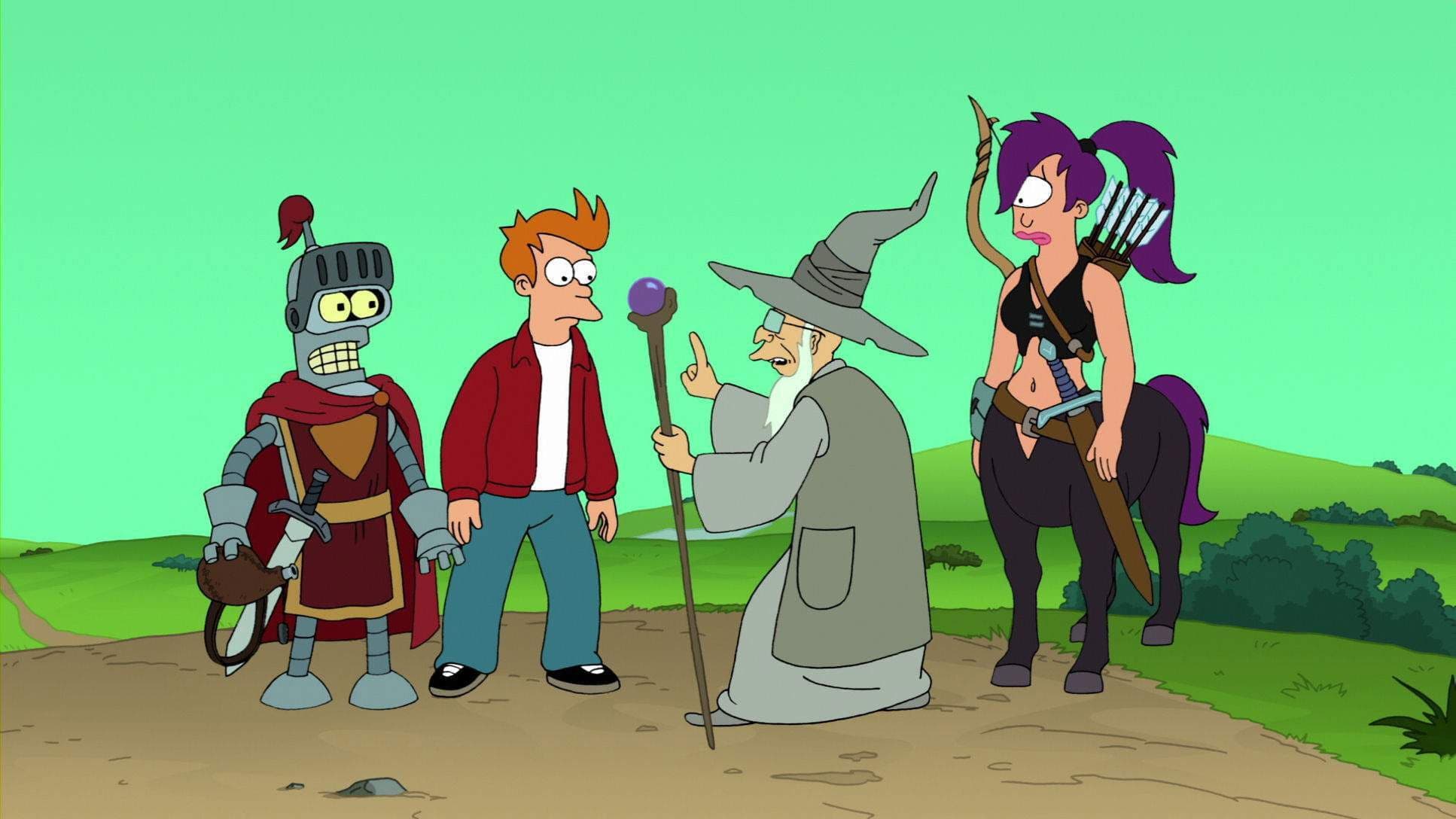 Backdrop of Futurama: Bender's Game