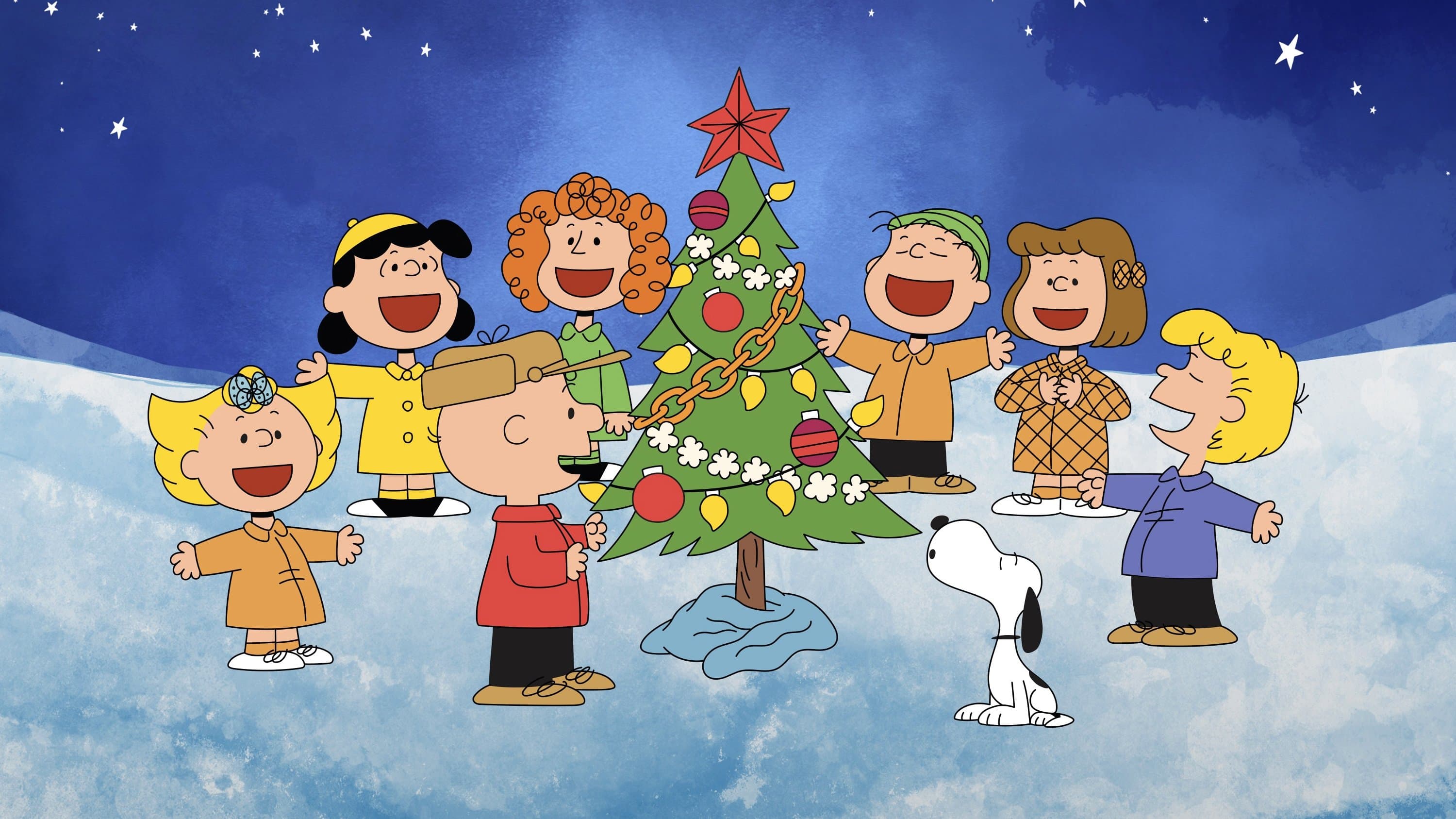 Backdrop of A Charlie Brown Christmas