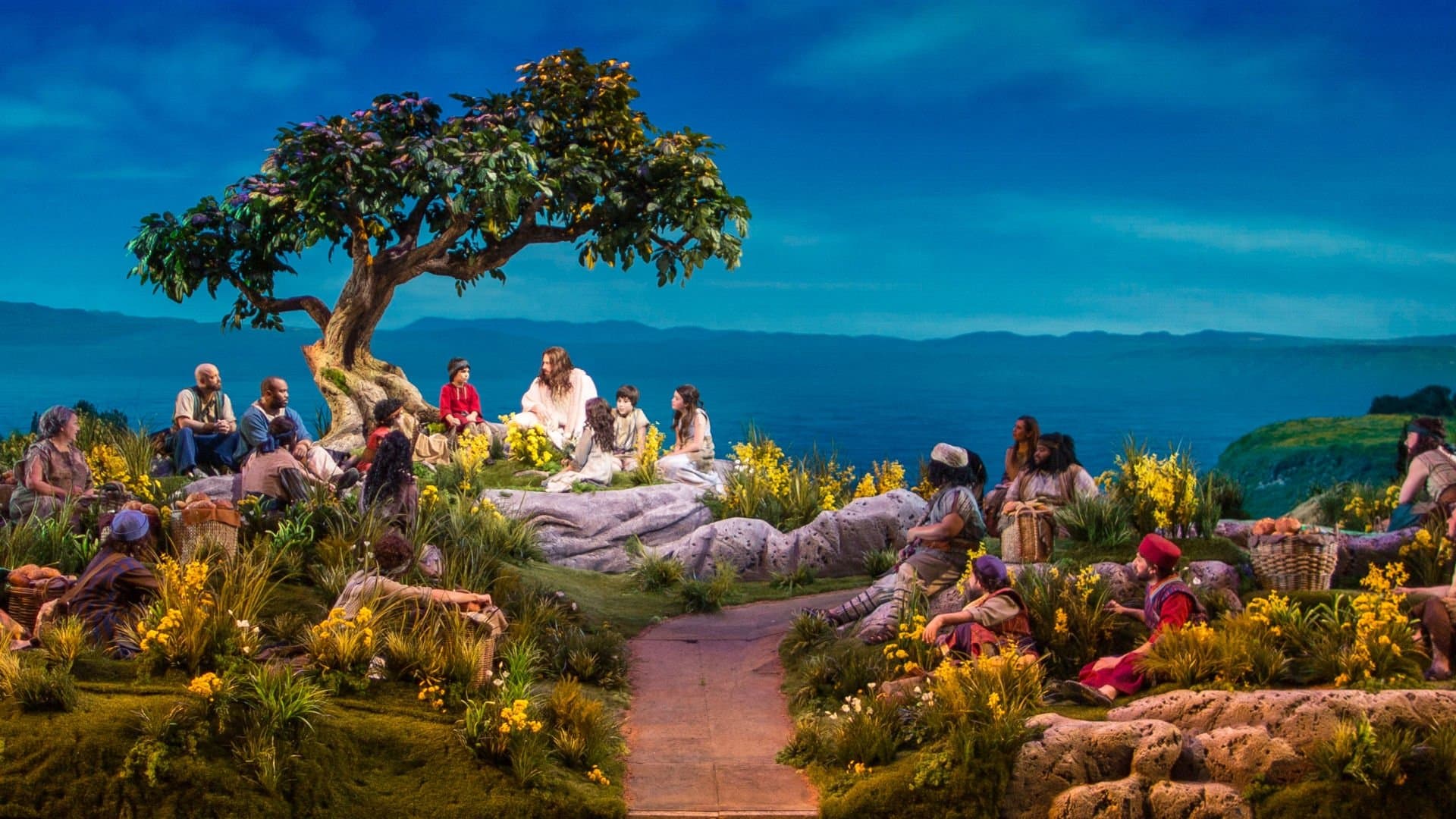 Backdrop of Jesus