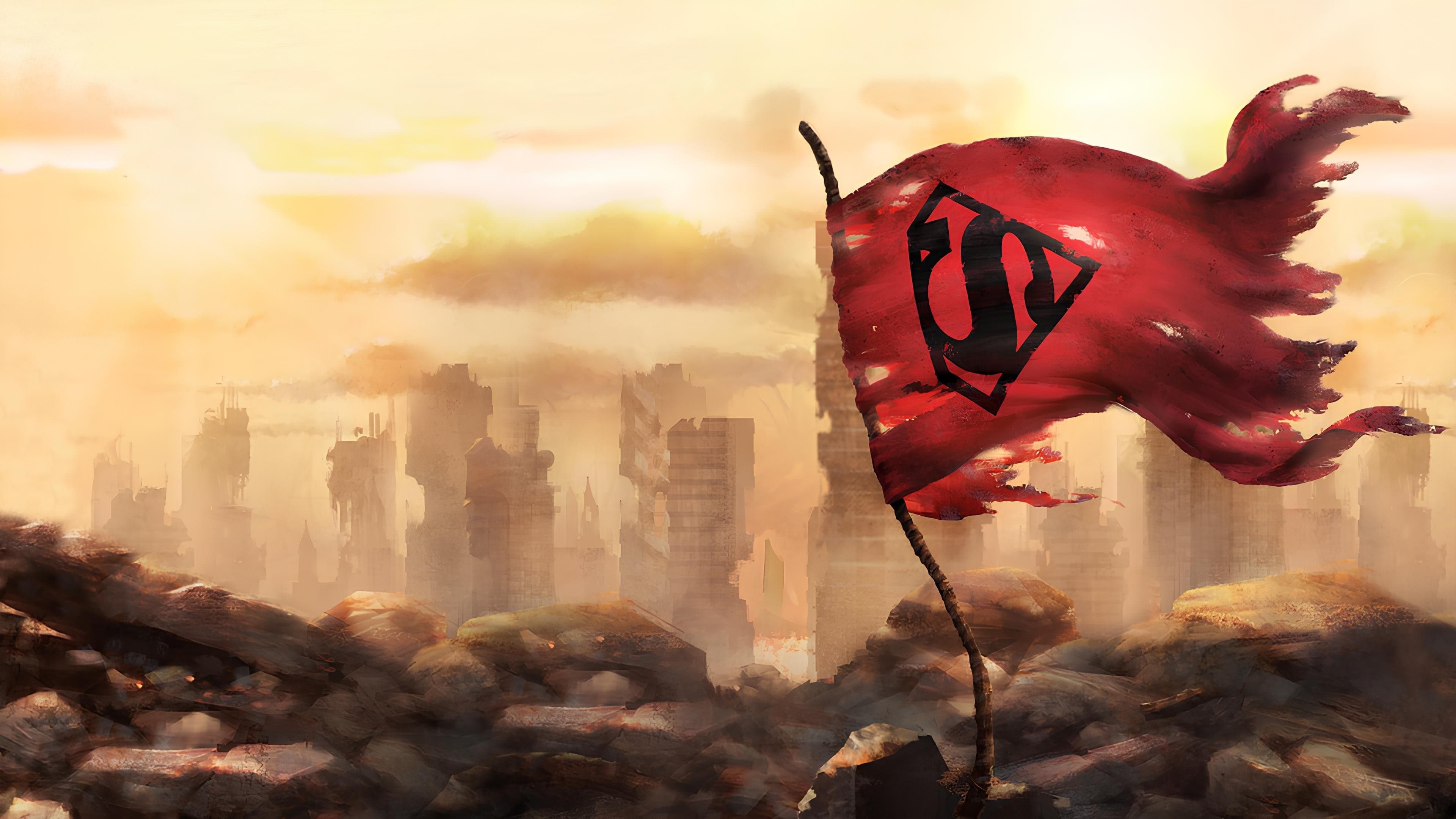 Backdrop of The Death of Superman Collection