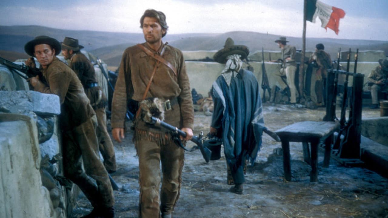 Backdrop of Davy Crockett at the Alamo