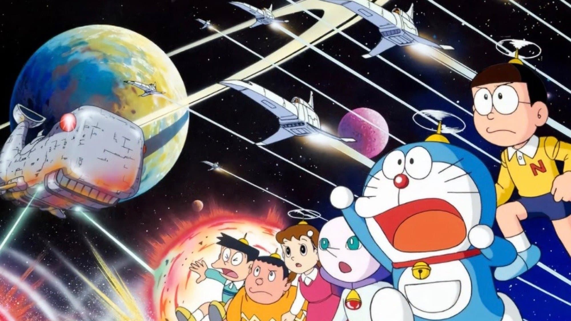 Backdrop of Doraemon: Nobita's Little Star Wars