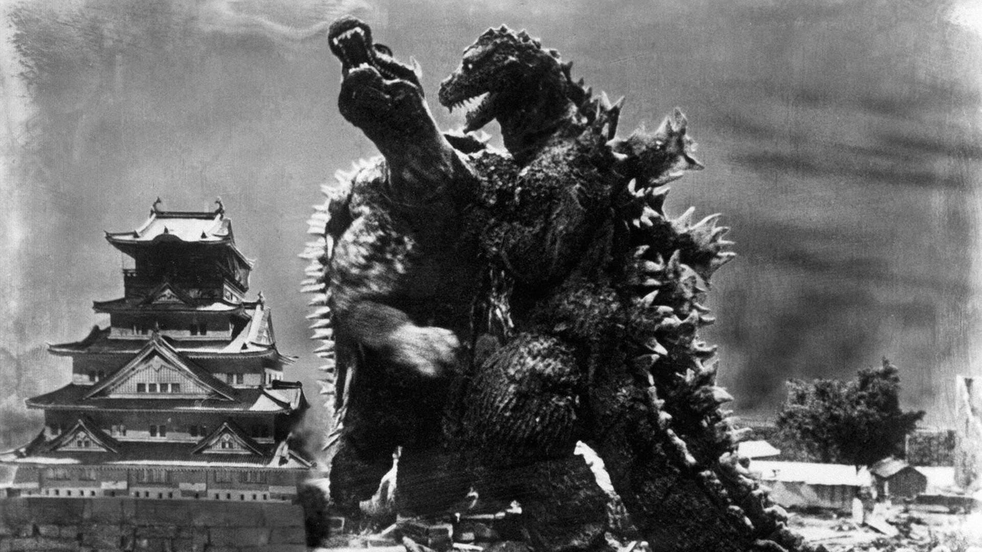 Backdrop of Godzilla Raids Again