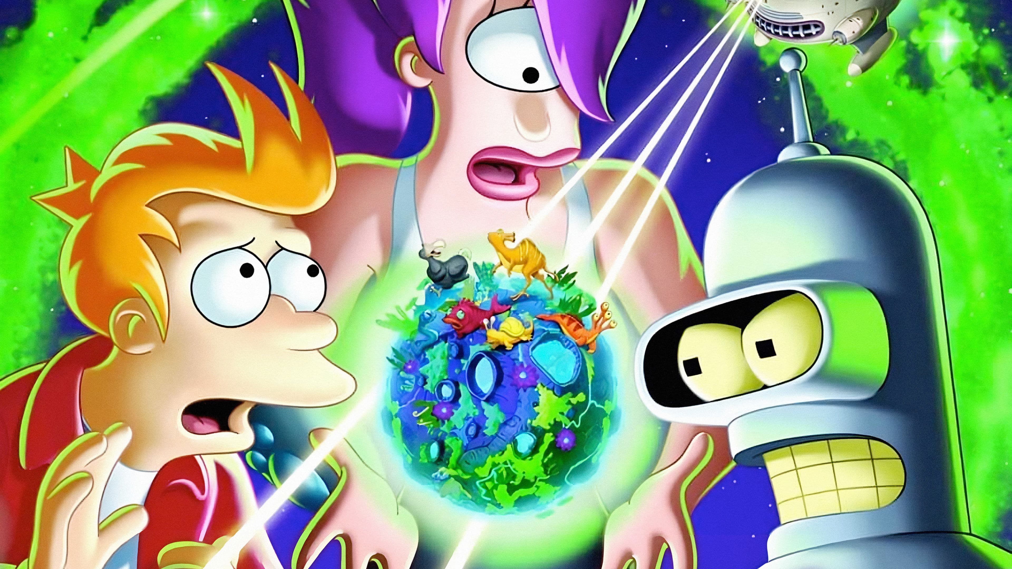 Backdrop of Futurama: Into the Wild Green Yonder
