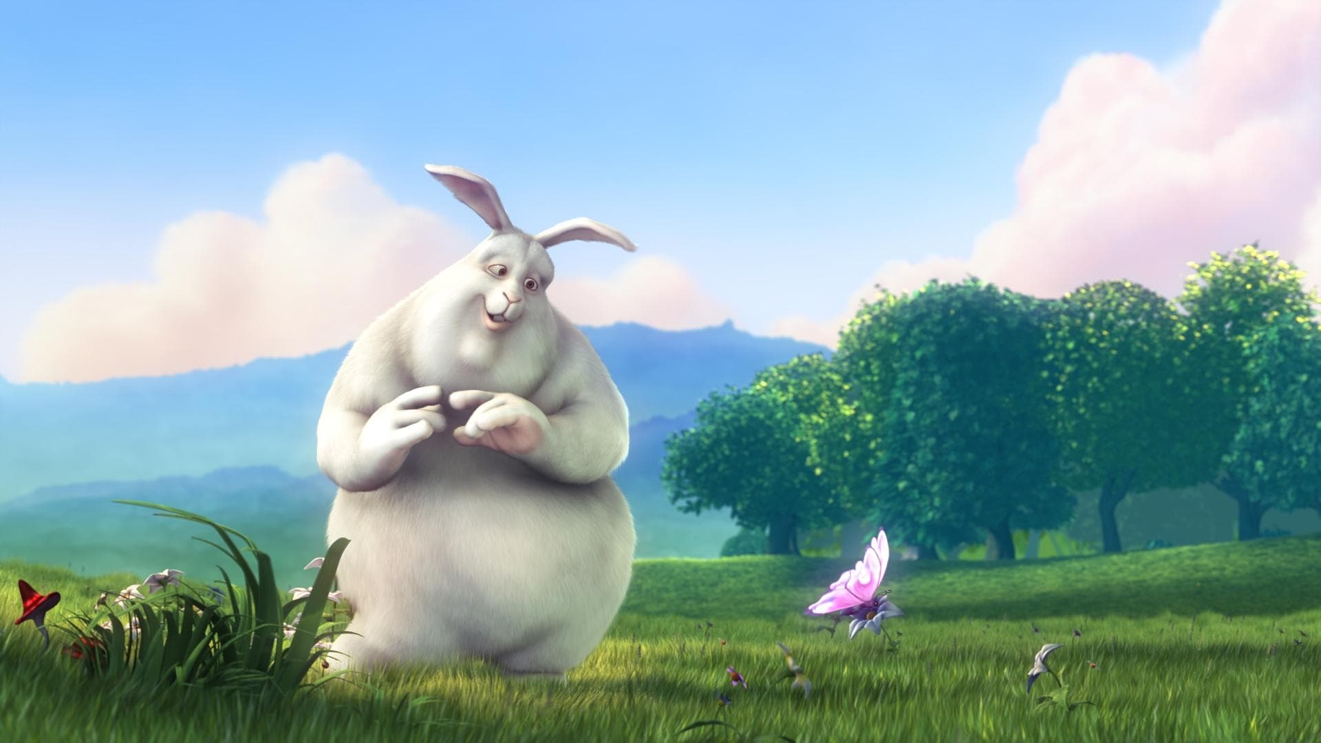 Backdrop of Big Buck Bunny