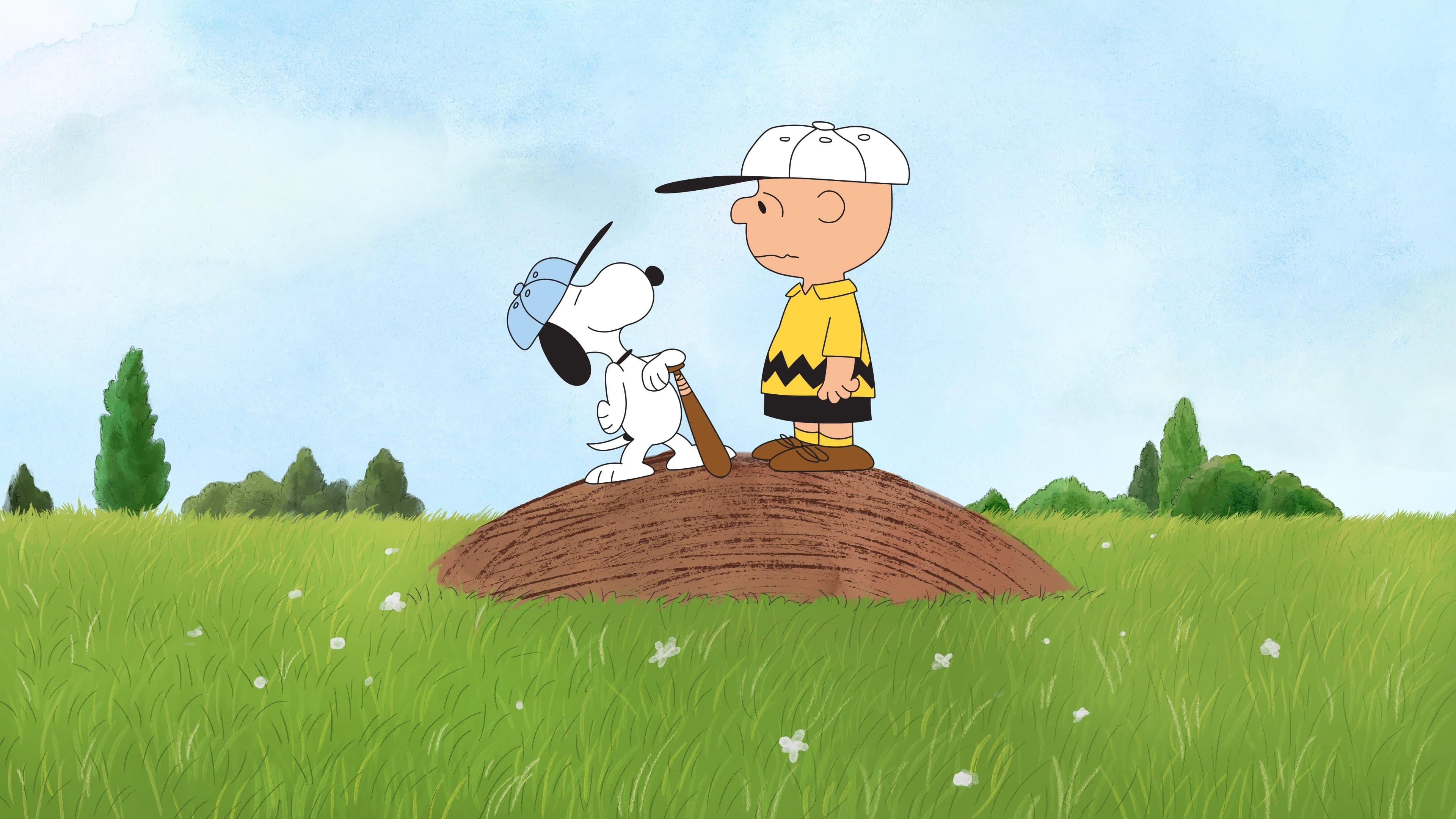 Backdrop of Charlie Brown's All-Stars!