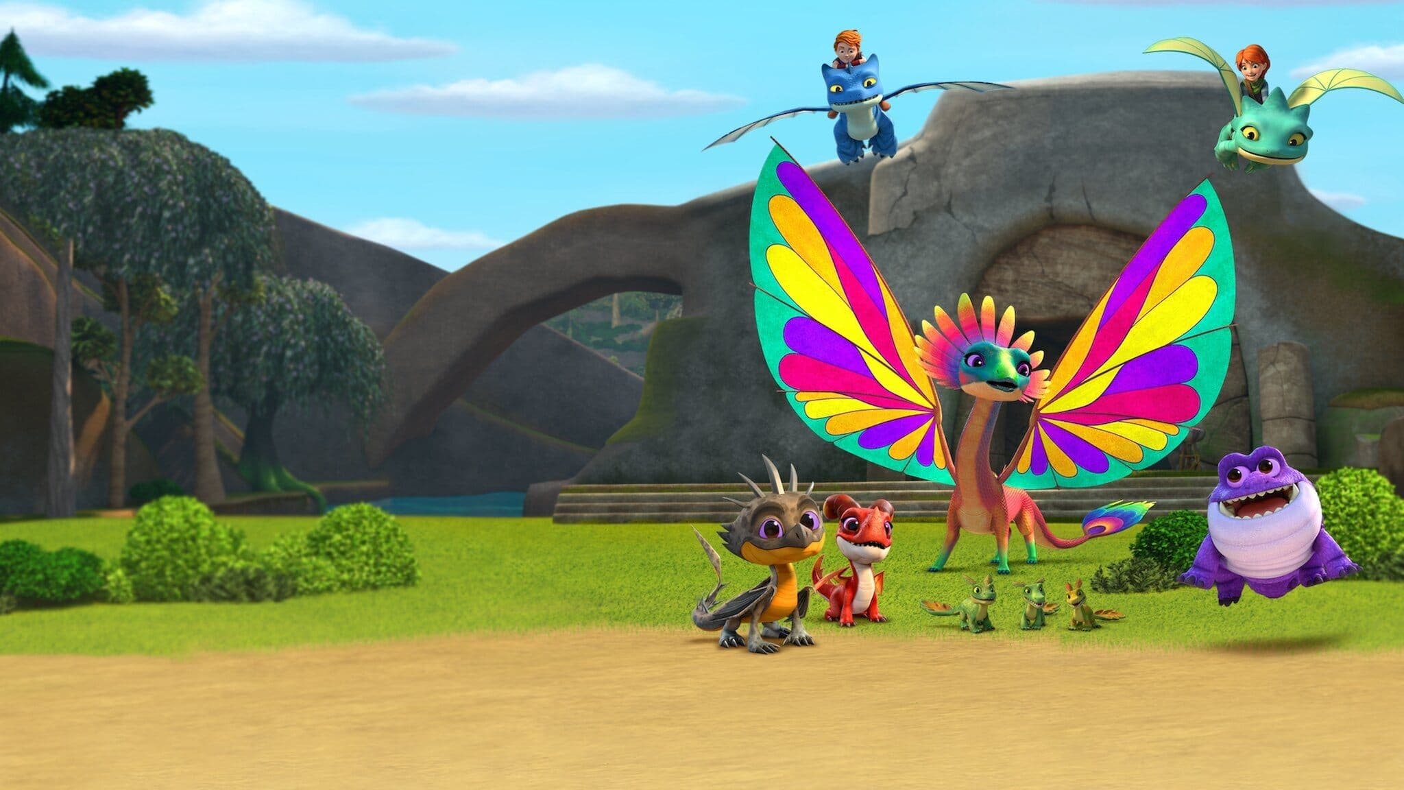 Backdrop of Dragons: Rescue Riders: Secrets of the Songwing