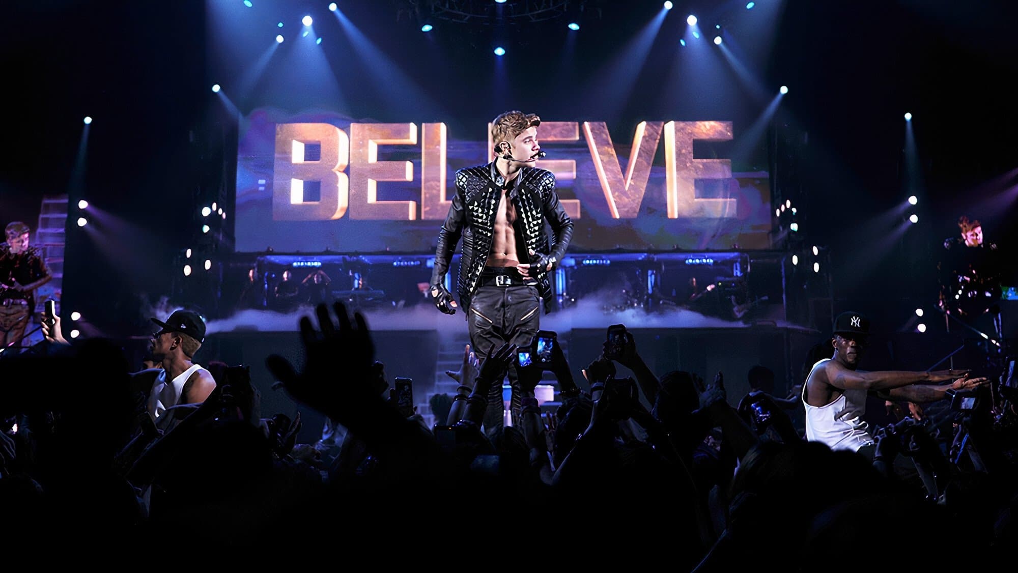 Backdrop of Justin Bieber's Believe