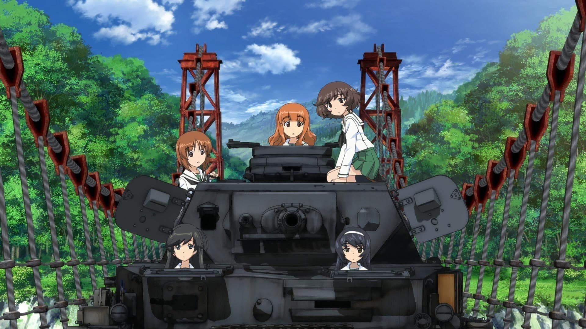 Backdrop of Girls und Panzer der Film