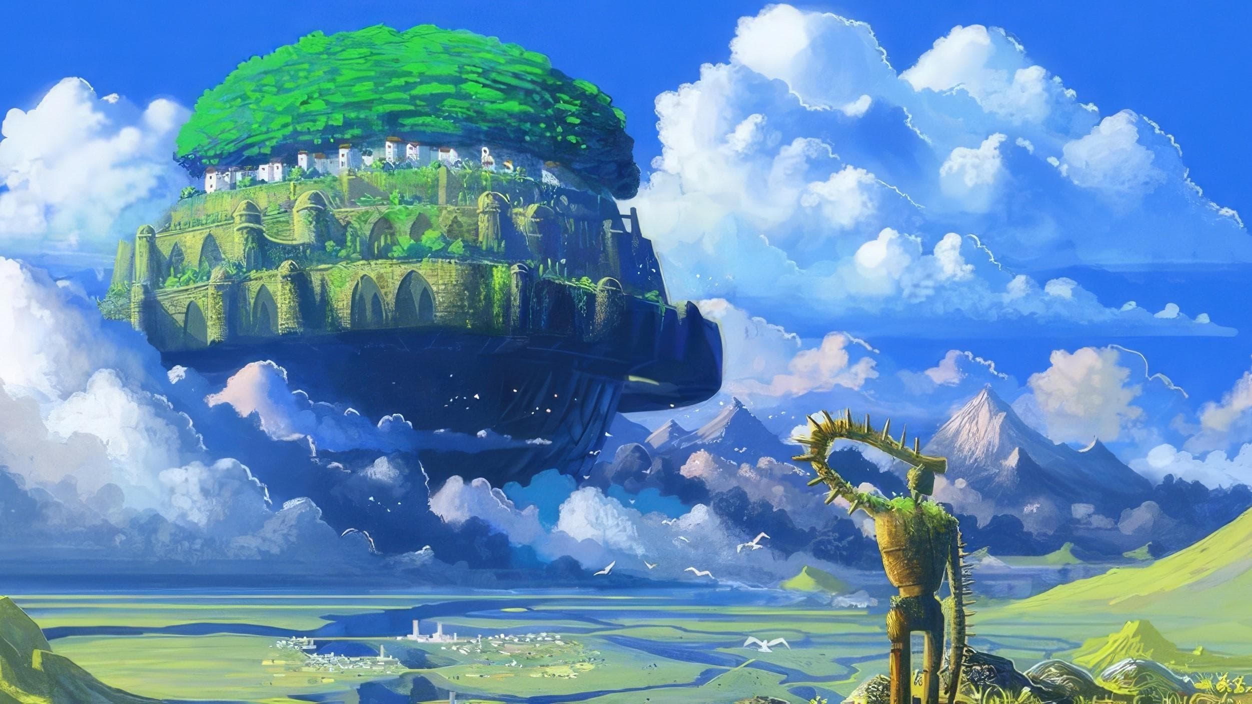 Backdrop of Castle in the Sky