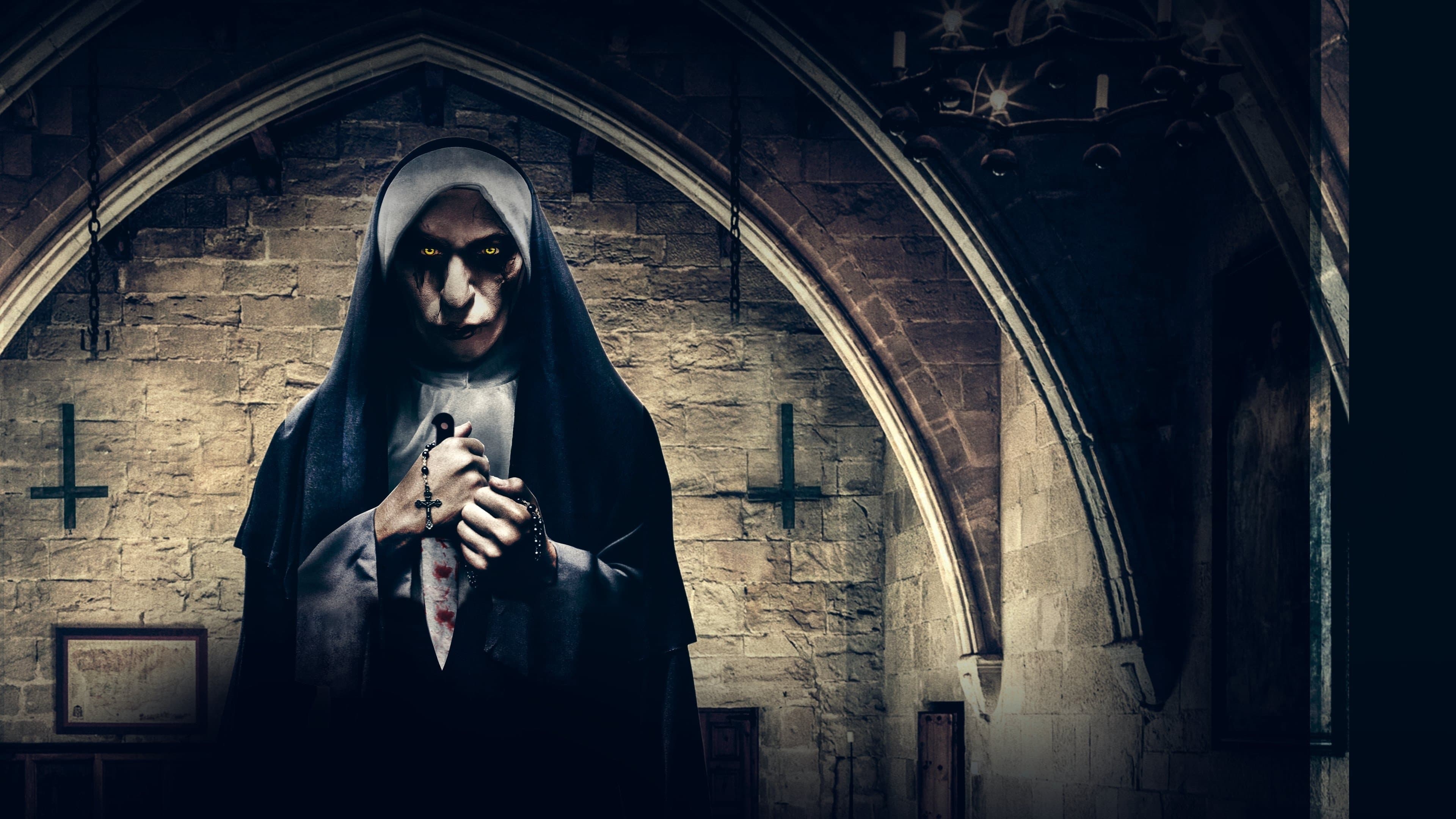 Backdrop of The Satanic Nun