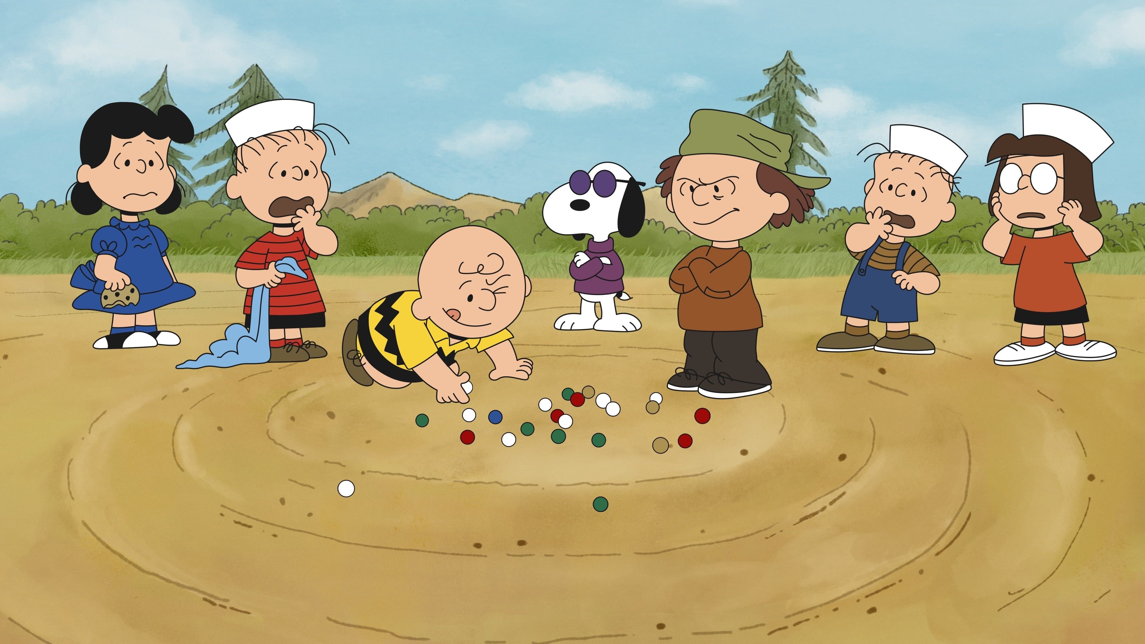 Backdrop of He's a Bully, Charlie Brown