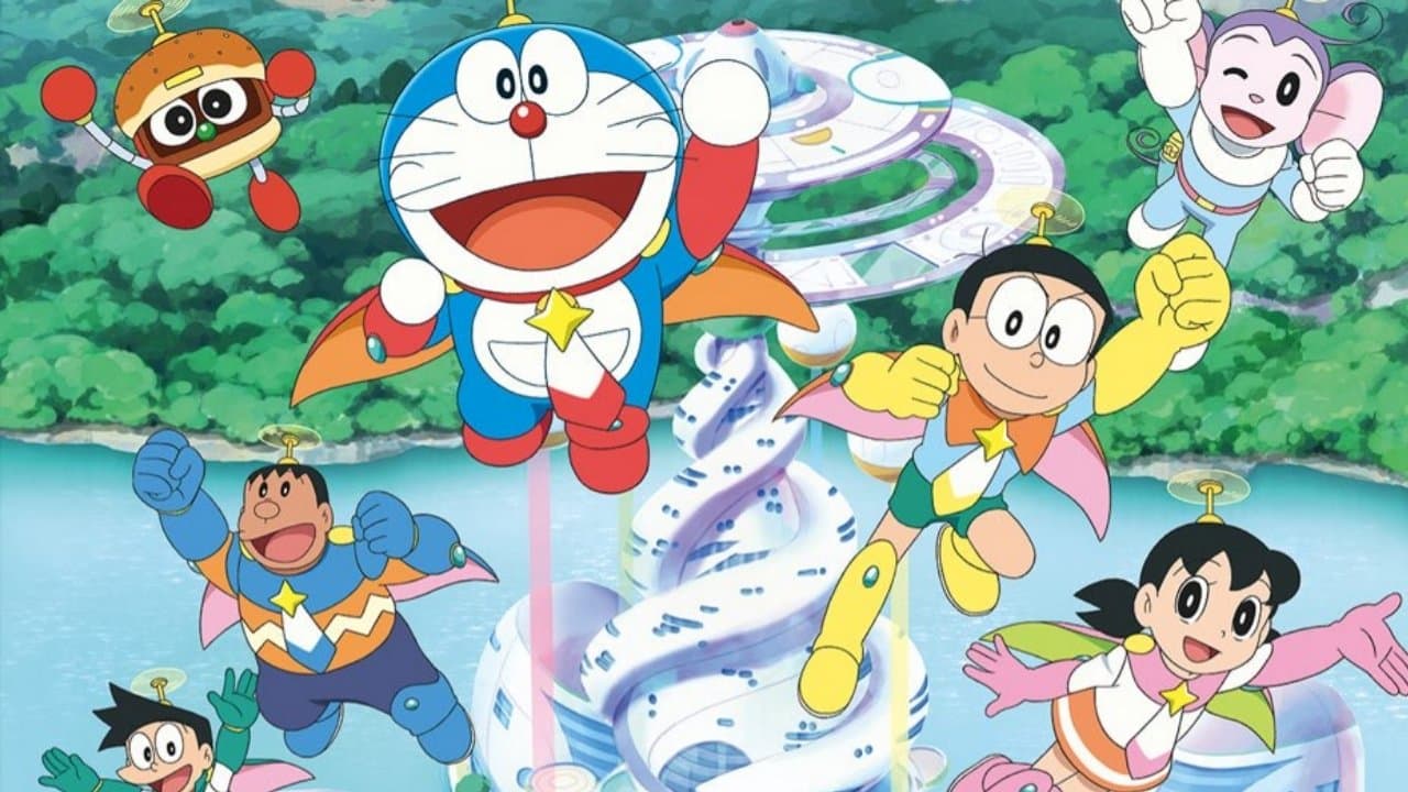 Backdrop of Doraemon: Nobita and the Space Heroes