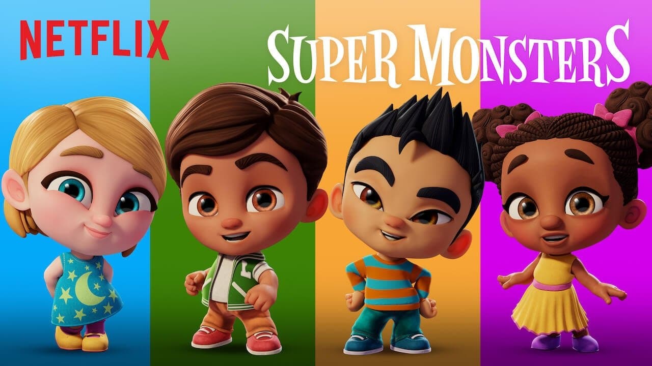 Backdrop of Super Monsters Back to School