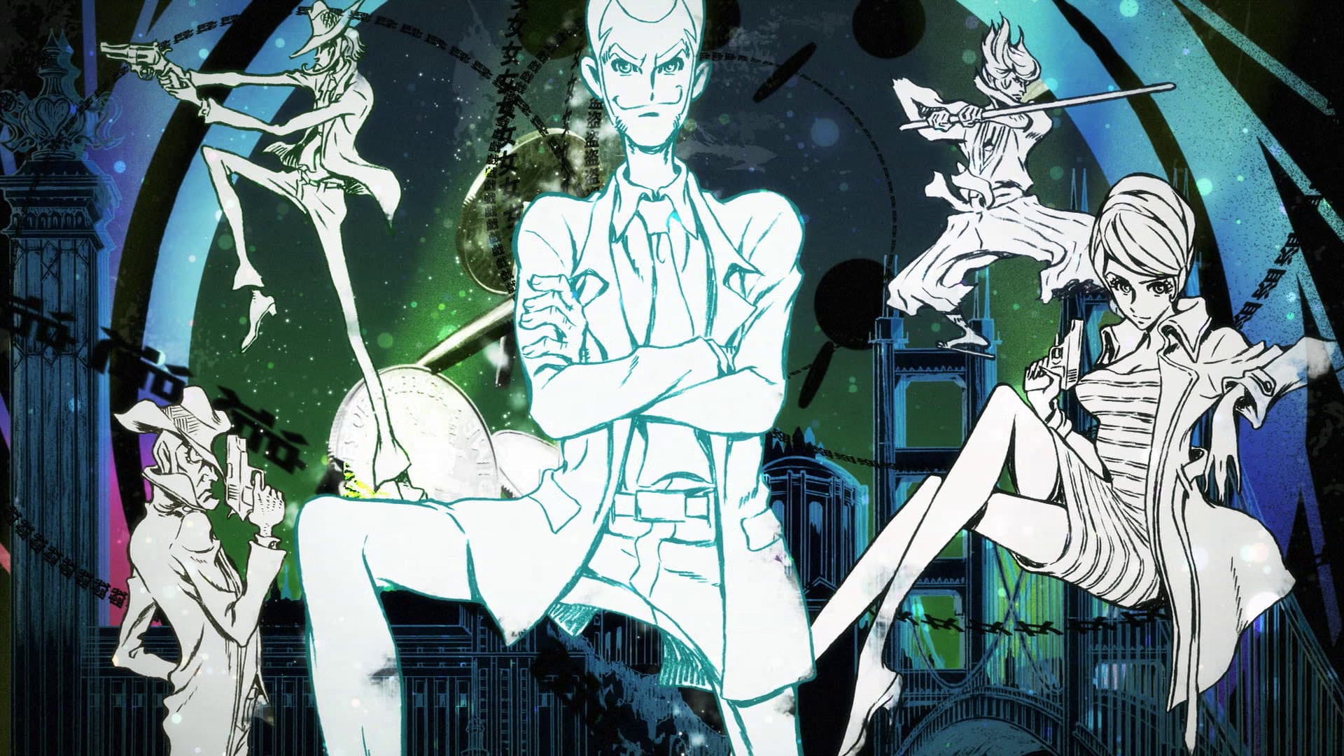 Backdrop of Lupin the IIIrd Collection