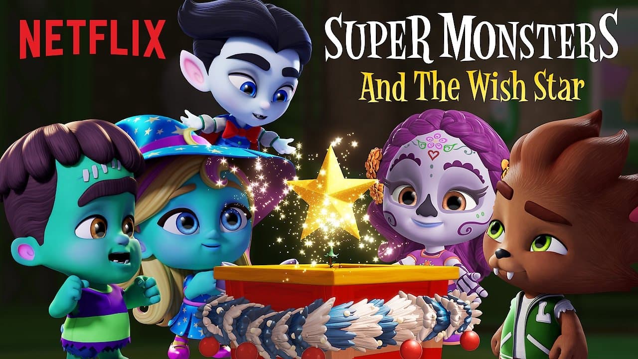 Backdrop of Super Monsters and the Wish Star